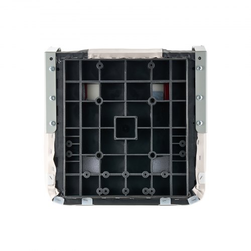 Veneistuin, korkea selkänoja, taitettava kalastustuoli, 42,5x51x55 cm, musta-harmaa, vedenpitävä PVC-nahka