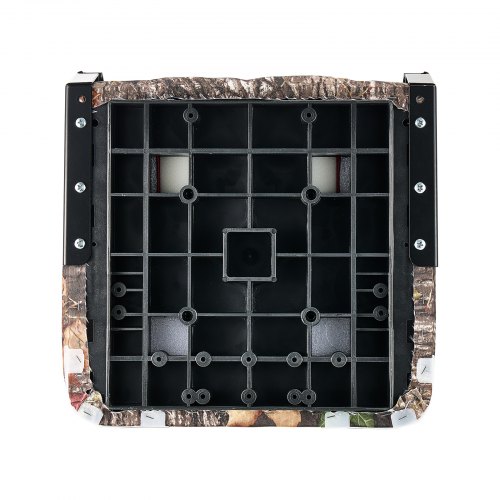 Bådsæde, høj ryg sammenklappeligt fiskesæde, 42,5x51x55 cm, camouflage, PU polyesterstof