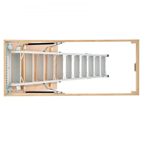Loftstige, Justerbar Sammenklappelig Aluminium, 137x57x23,3 cm, Opbevaring