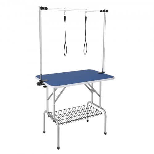 Trimningsbord för husdjur, 106x61,6x170,1 cm, Blå, Fällbart Trimningsbord för husdjur, 106x61,6x170,1 cm, Blå, Fällbart