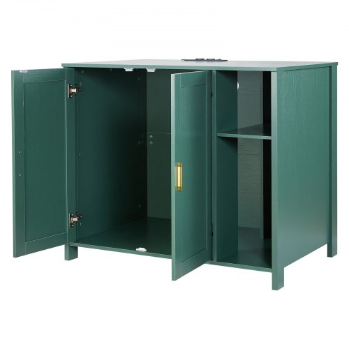 Kattebakke Skab, 105x68x88.5 cm, Mørkegrøn, Opbevaring