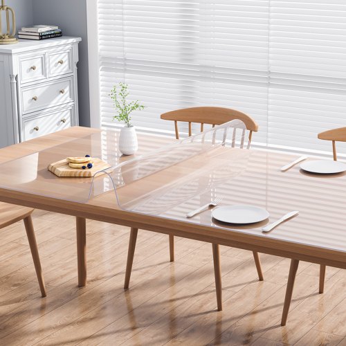 Pöydän suojus, 45,7x92,5 cm, läpinäkyvä, PVC