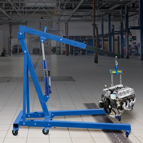 Hydraulinen pitkän varren tunkki, 66x116 cm, sininen, teräsrakenne