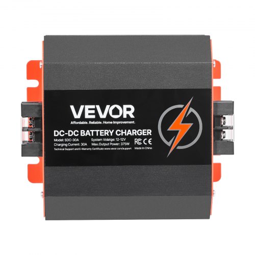 Batterioplader, 12V 30A DC til DC, 375W, Smart flertrinsopladning