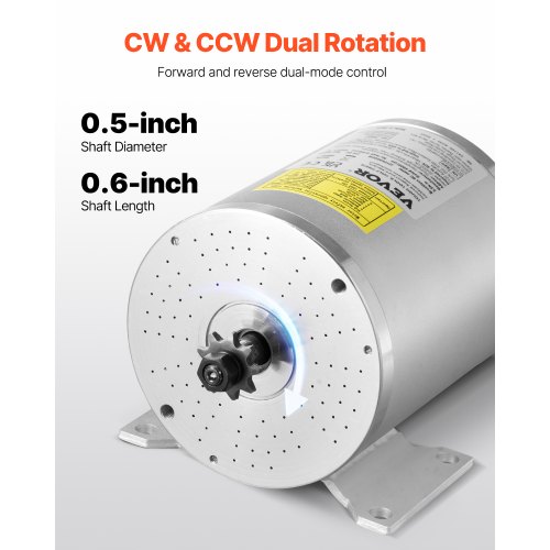 Sähköinen harjaton DC-moottorisarja 3000W 72V 134x107x112 mm