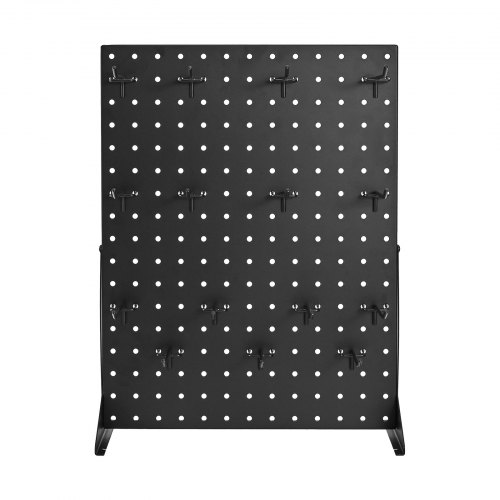 Pegboard udstillingsstander 43x33 cm sort stål opbevaring