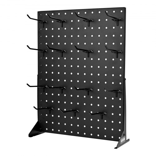 Pegboard udstillingsstander 43x33 cm sort stål opbevaring