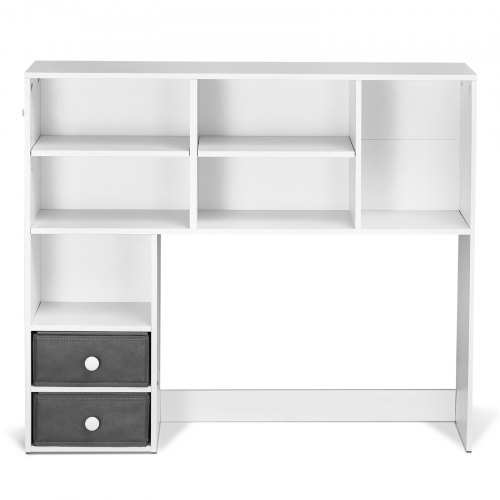 Skrivebordsreol, 94x25,4x79,2 cm, hvid, træ, opbevaring