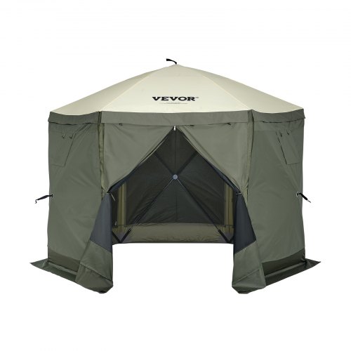 Pavillon, 6-sidet pop-up telt, 305x305x229 cm, grøn