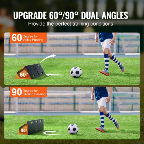 Fodbold Rebounder Board, 101,6x30,5 cm, HDPE, Justerbar, Træningsudstyr