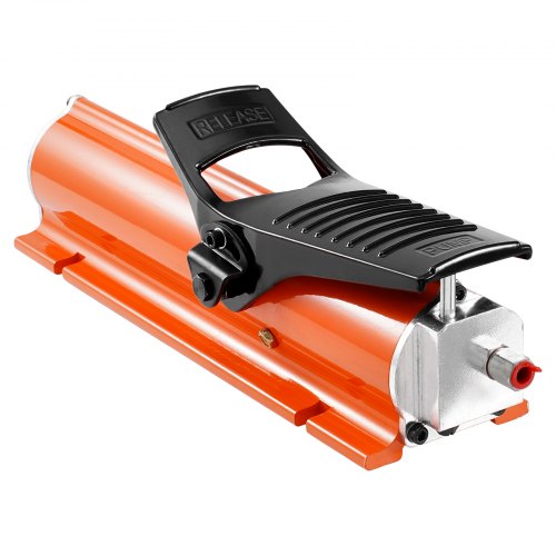 Luft-hydraulisk pumpe, 45,5x16,5x14,5 cm, orange, metalkabinet
