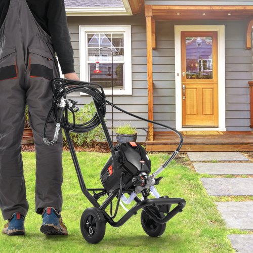 Airless malersprøjte 750W 3000PSI elektrisk med vogn, malerværktøj