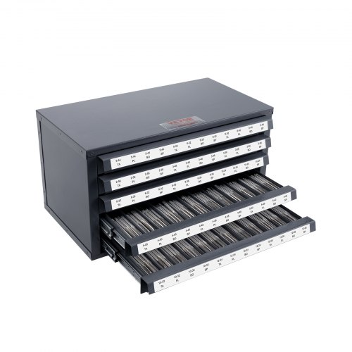 Tap Dispenser Skab, Fem-skuffers Organizer, 37.5x20x20 cm, Grå, Stål