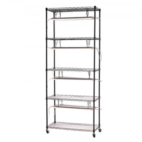 Plantehylde, 75x35x180 cm, Sort, Metal Plantehylde, 75x35x180 cm, Sort, Metal