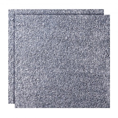 Tæppefliser, 457x457x12 mm, Grå, Selvklæbende Gulvbelægning