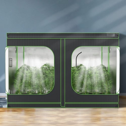 Væksttelt, 305x305x203 cm, Sort, Hydroponisk Dyrkning