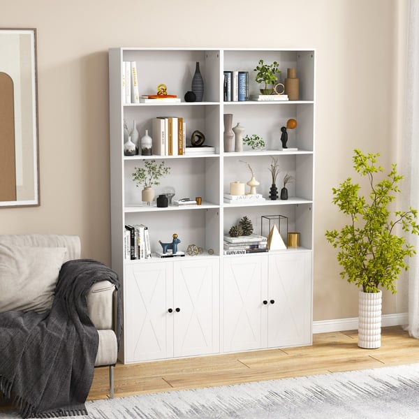 Bogreol, 60x24x180 cm, Hvid , Star