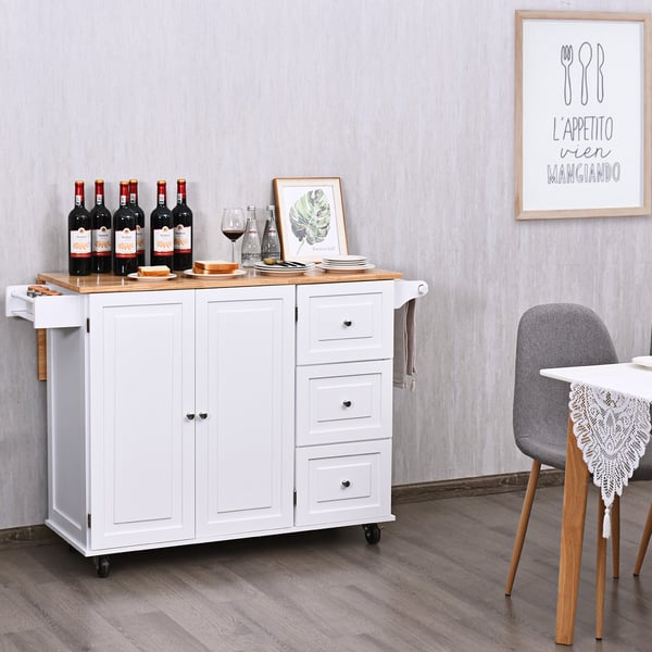 Køkkenø Trolley, 136x76x91 cm, Hvid , Star