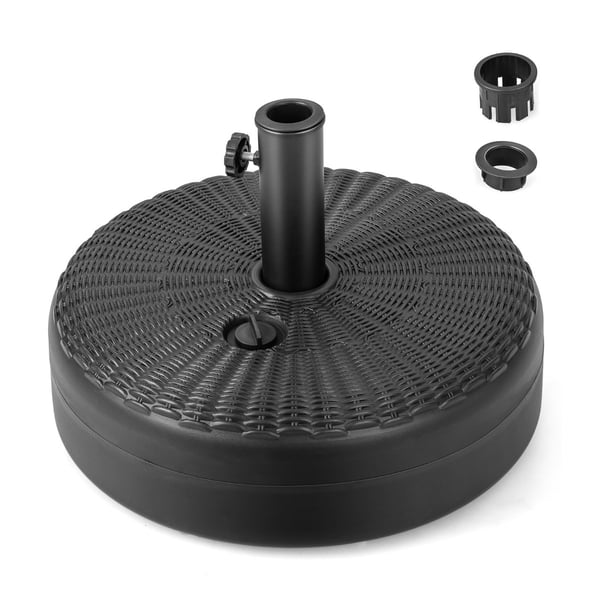 Parasolbase, 18x12, Sort - materiale: HDPE, metal , Star