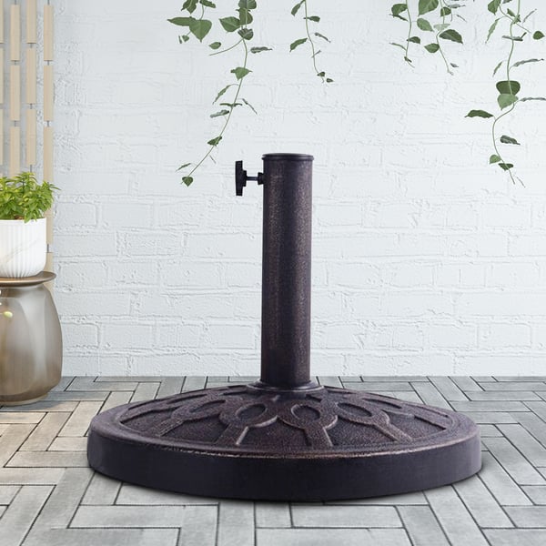 Parasolbase, 44,5 cm, Bronze , Star