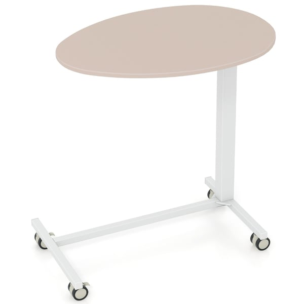 Ståbord, 76x50x74-108 cm, Rosa & Vit , Star