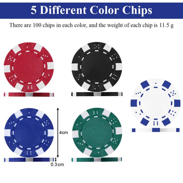 Pokerset, 56x20x6,5 cm, Star