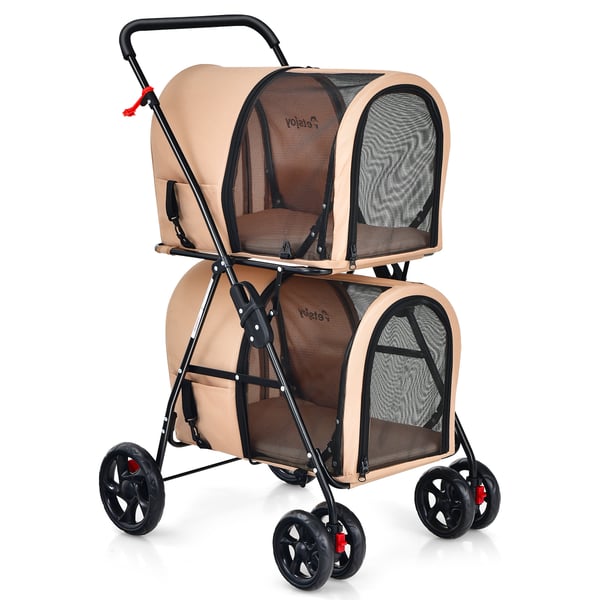 Kæledyrs klapvogn, 50,5x70x105 cm, Beige , Star
