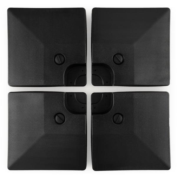 Patioparasolijalusta, 51×51×13 cmtuumaa, Musta , Star