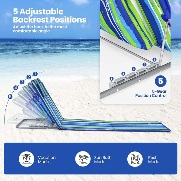 Loungestole og Bordssæt, 151x55,5x27-47 cm, 40x29,5x12,5 cm, Blå , Star