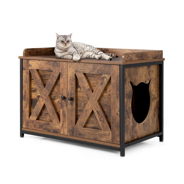 Kattebakke omslutning, 80x50x58 cm, Brun , Star