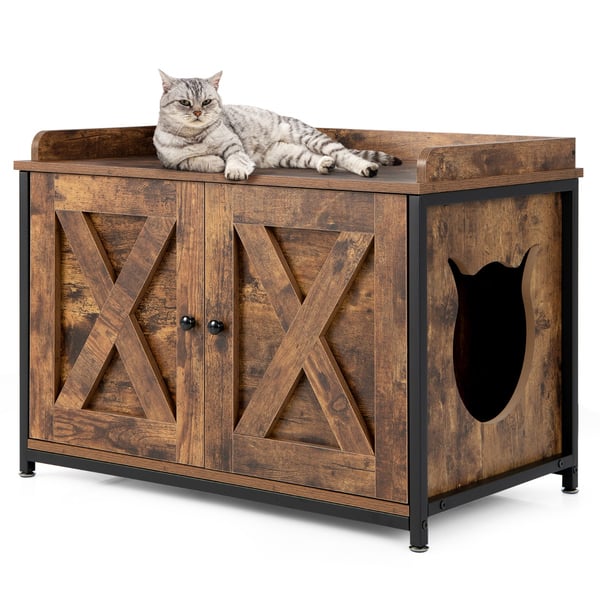 Kattebakke omslutning, 80x50x58 cm, Brun , Star