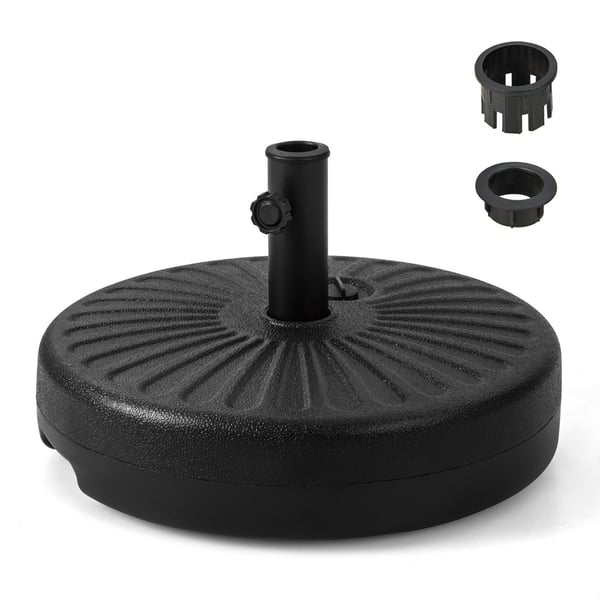 Parasolbase, 20x12, Sort - materiale: hdpe, metal , Star