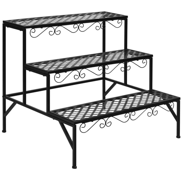 Metal Plante Stativ, 70x60x60.5 cm, Sort , Star