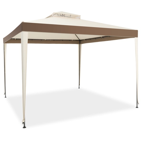 Utomhus Baldakin Paviljong, 3M X 3M, Brun , Star