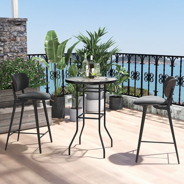 Patio Bar Table, 69×69×97 cm, Musta , Star