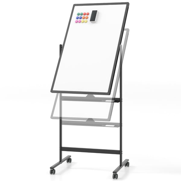 Valkotaulu, 68x56x159-178,5 cm, Musta , Star