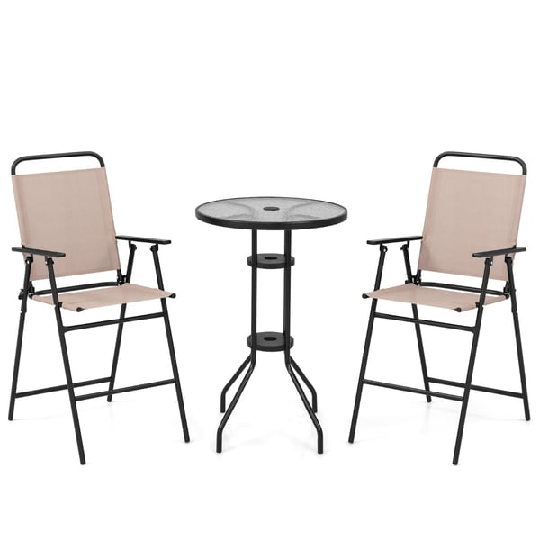 Udendørs Bistro Sæt, 61x61x91 cm, 53x69x112 cm, Beige , Star