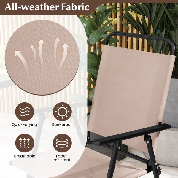 Ulkoilma Bistro -sarja, 61×61×91 cm, 53×69×112 cm, Beige , Star