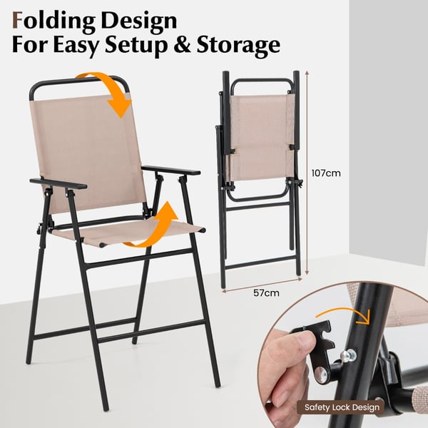 Ulkoilma Bistro -sarja, 61×61×91 cm, 53×69×112 cm, Beige , Star