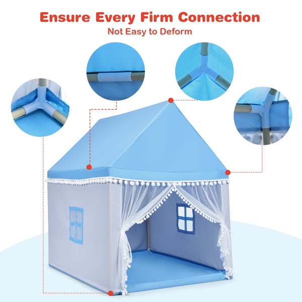 Børnenes legehus, 105x120x140 cm, Blå , Star