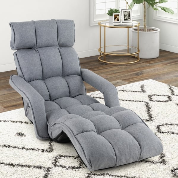 Foldbar sovesofa, 196x72x19 cm, Grå , Star