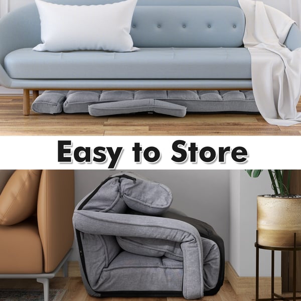 Taitettava vuodesohva, 196x72x19 cm, Harmaa , Star