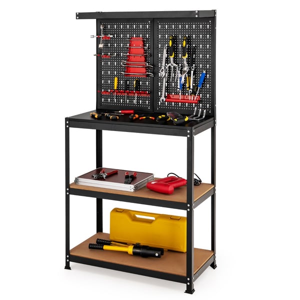 Værktøjsopbevaring Arbejdsbord, 81x41x155 cm, Sort , Star