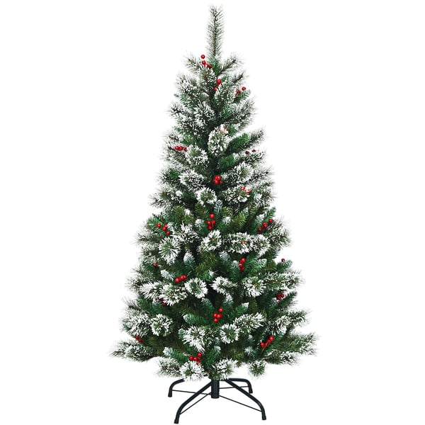 Kunstig juletræ, 1,8m, Grøn/Hvid/Rød , Star