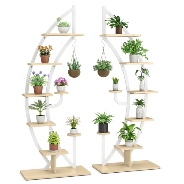 Plantestativ, 60x30x155 cm - materiale: spånplade, mdf-plade, stål , Star