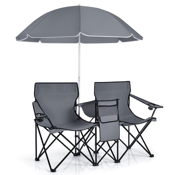 Sammenklappelig picnicstol, 160×56×118 cm, Grå/Blå , Star