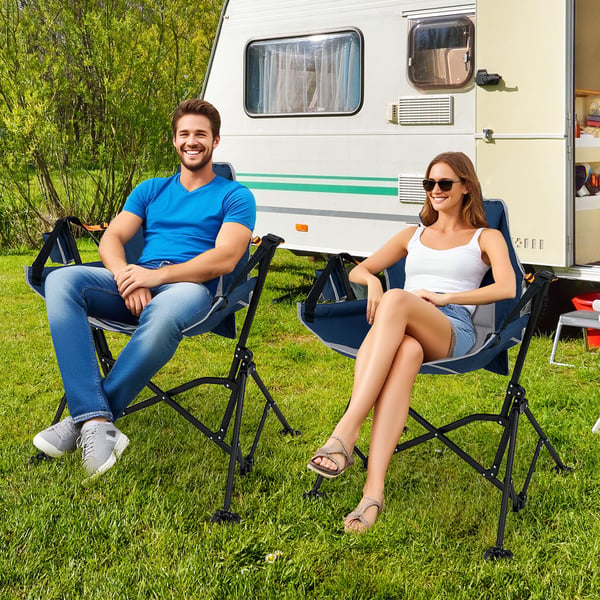 Campcmgstol, 95 cm, Blå - materiale: Oxford-stof , Star