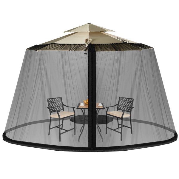 Parasol Myggenet, 104×19 cm, Sort/Beige , Star