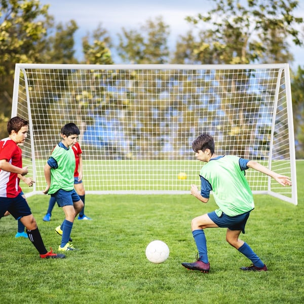 Fodboldmål, 365x120x182 cm, Hvid , Star