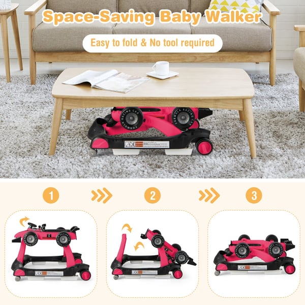 Baby Walker, 73x61x51.5/53.5/55.5 cm , Star